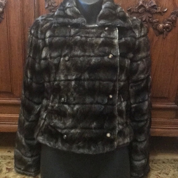 Monoplaza faux fur jacket Coat Small - Picture 2 of 7